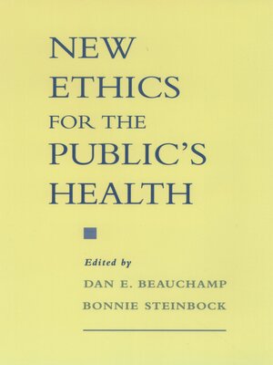 cover image of New Ethics for the Public's Health